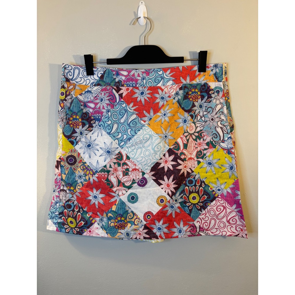 RipSkirt Hawaii Wrap Skirt XL Length 2 Patchwork Print